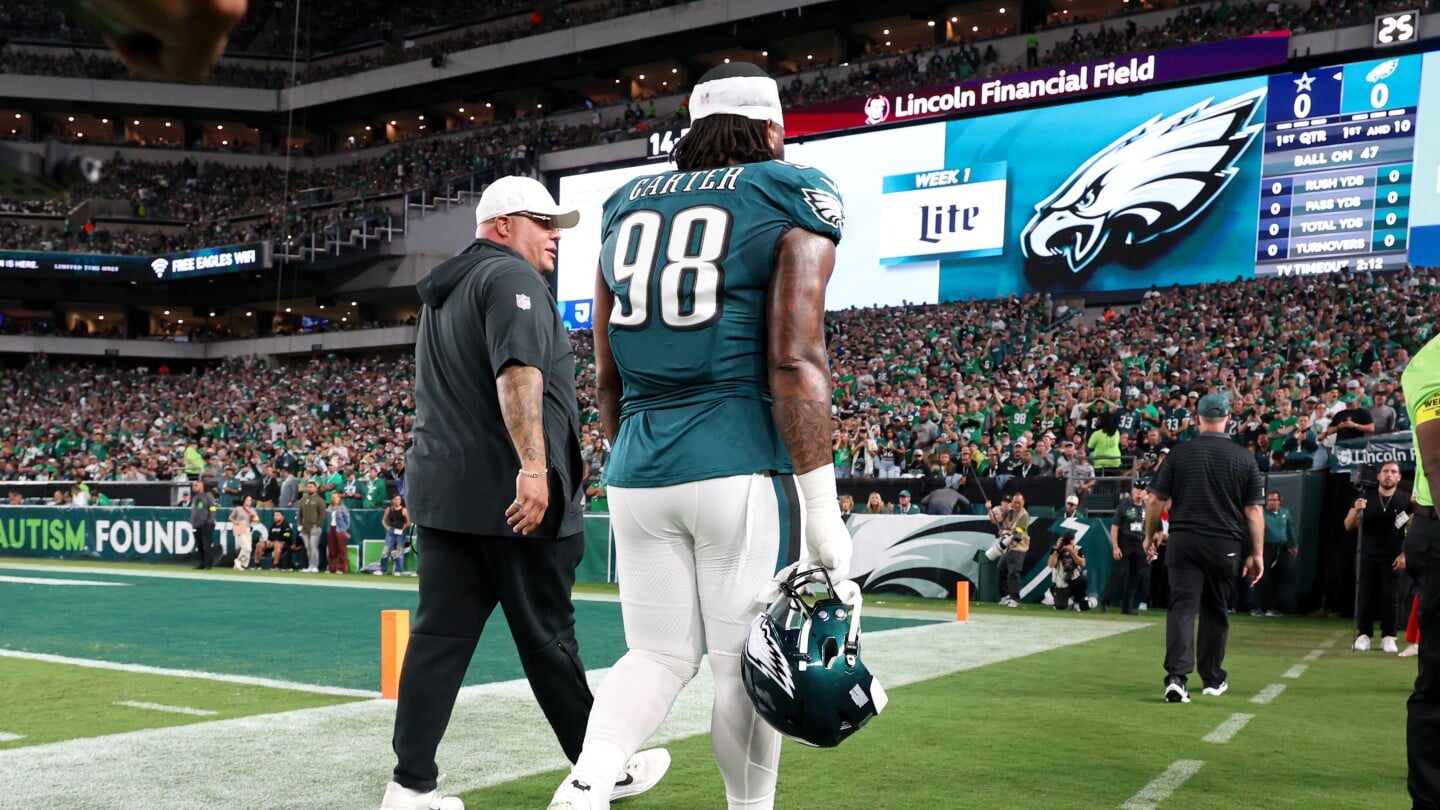 Featured image for Eagles' Jalen Carter Avoids Suspension After Dak Prescott Incident