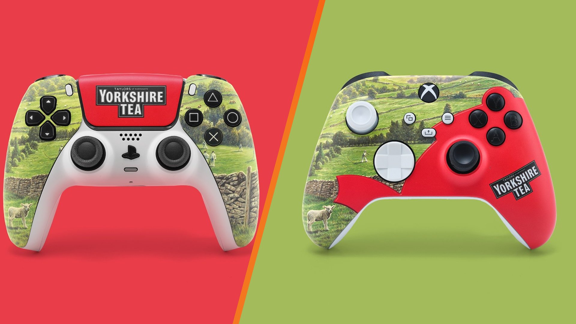 "Yorkshire Tea Unveils £150 PlayStation and Xbox Controllers with a British Twist"