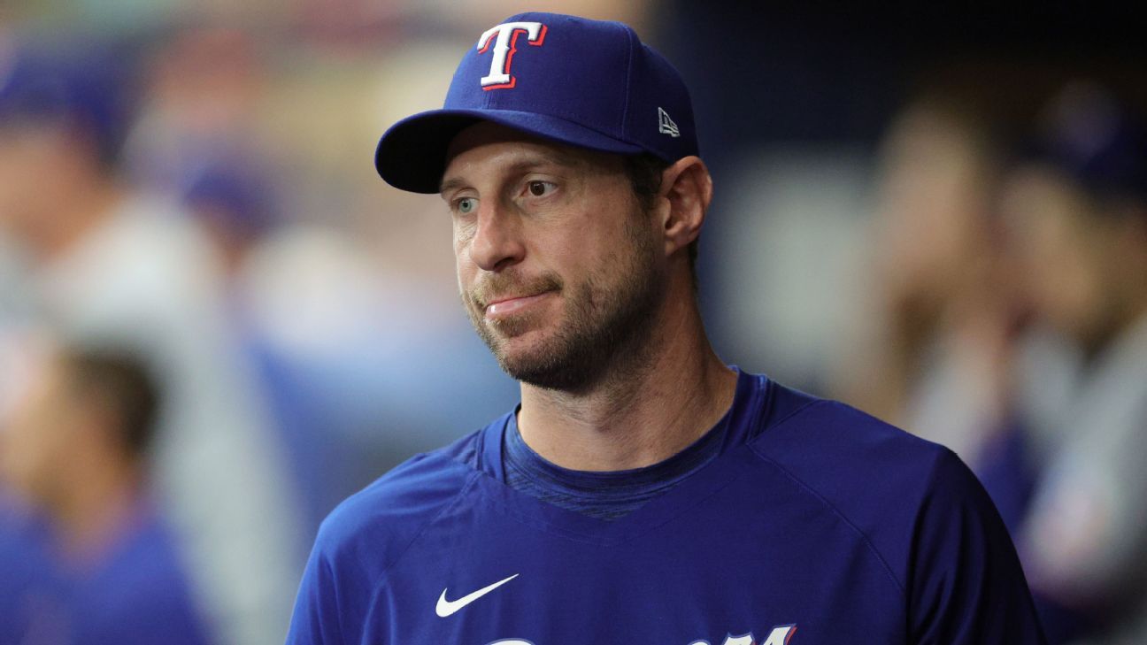 Max Scherzer's Shoulder Injury Keeps Him Off Rangers' ALDS Roster