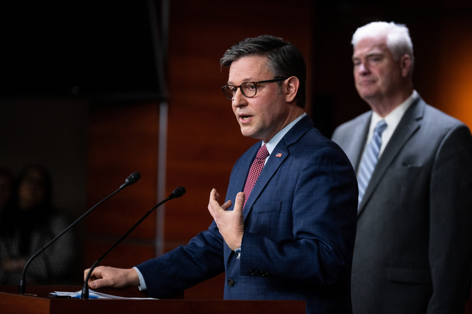 Featured image for "House GOP's Twist to Stopgap Funds Fight: Johnson Opposes 'Stupid' Government Shutdown"