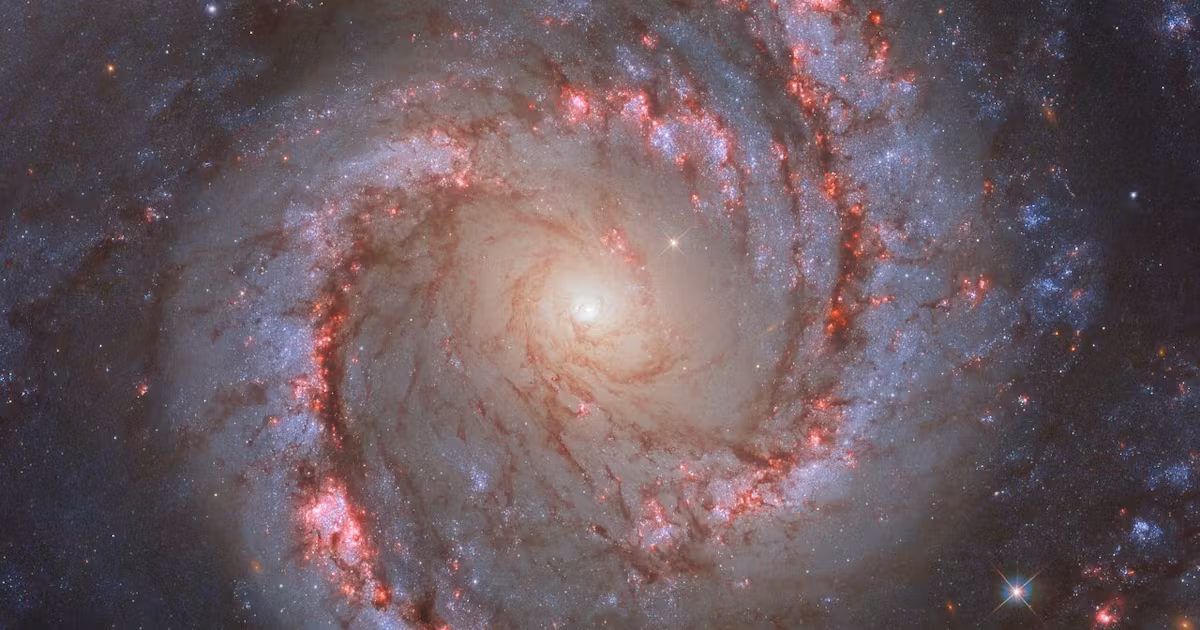 Captivating Hubble Image Reveals Majestic Galaxy and Celestial Dance