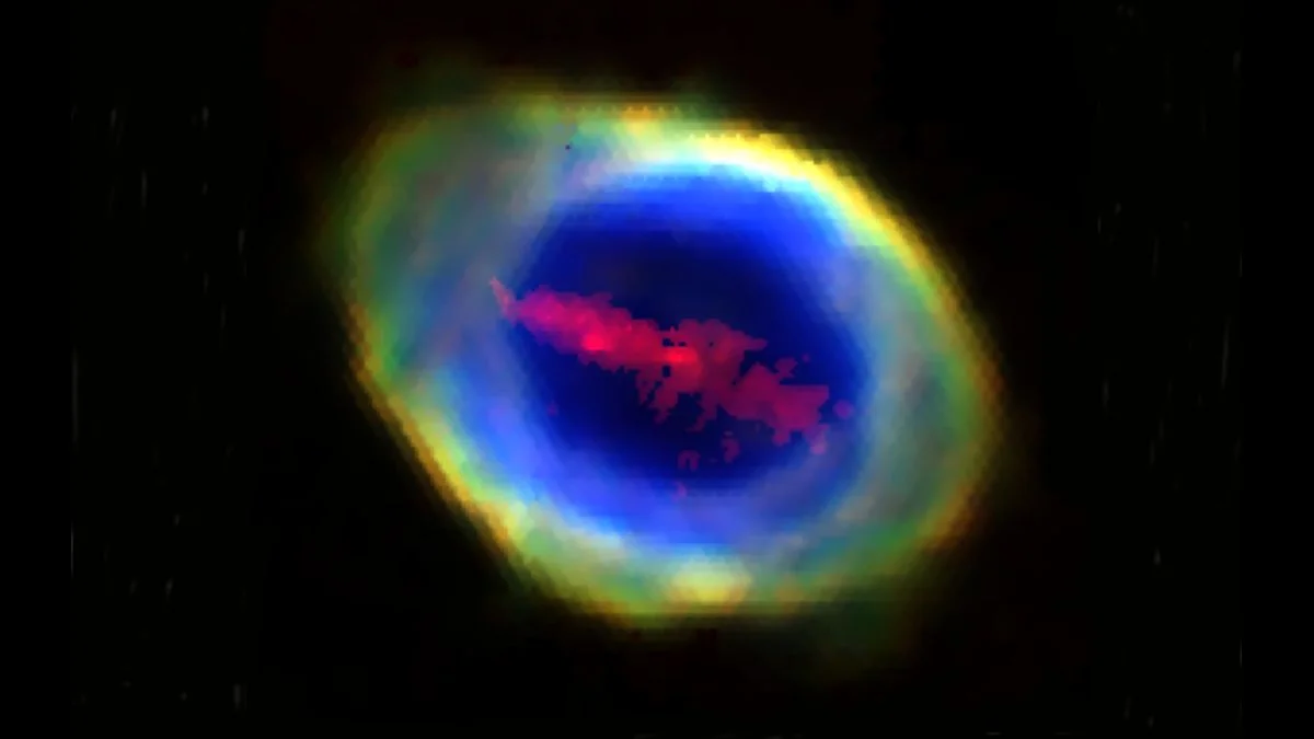 Iron Bar Mystery Emerges at Ring Nebula's Core