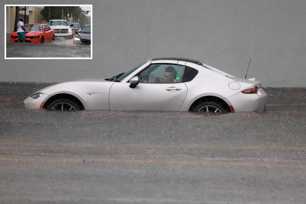 Severe storms and flash floods shut down Fort Lauderdale airport and strand drivers.