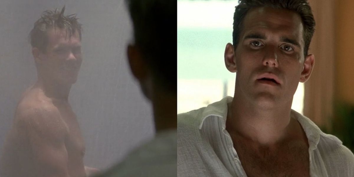 The Unseen Homoerotic Shower Scene in 'Wild Things' with Kevin Bacon and Matt Dillon.