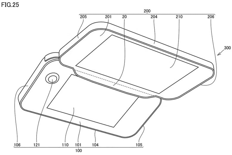 Featured image for "Nintendo's Patent Reveals Split-Screen Gaming Device with Detachable Screens"