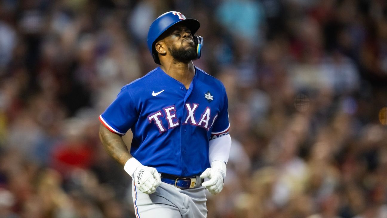 Injury Forces Adolis García and Max Scherzer Out of World Series