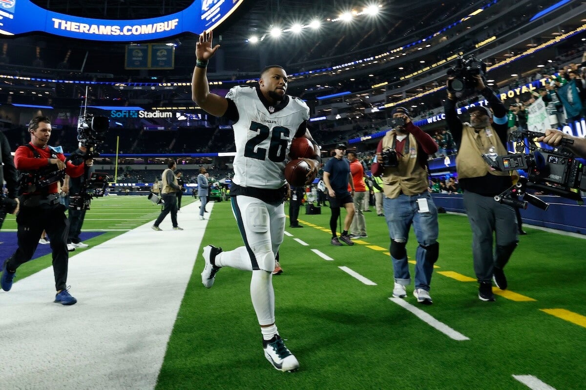 Featured image for Barkley's Stellar Performance Fuels MVP Buzz in Eagles' Victory