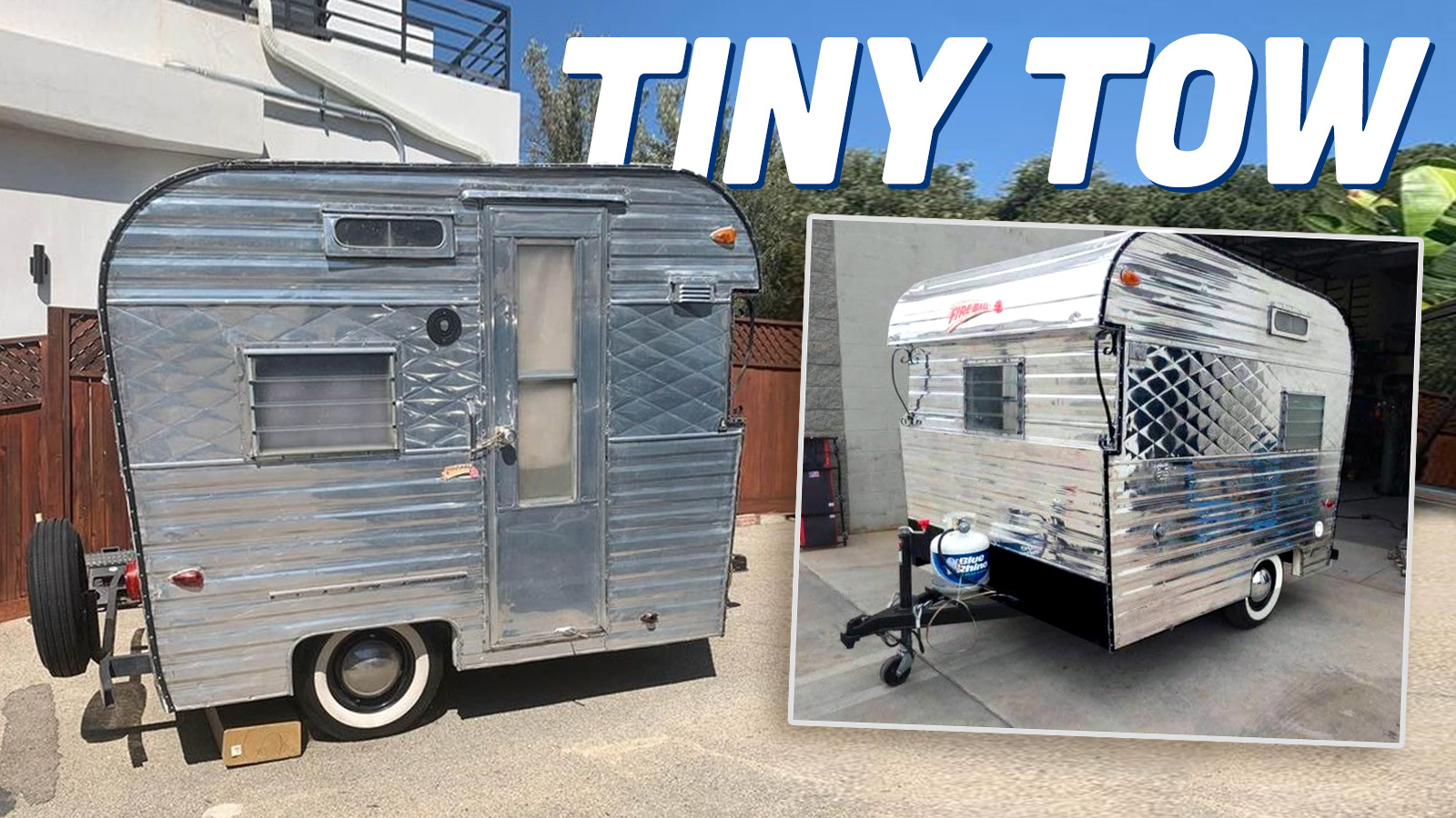 "Tiny Vintage Camper Perfectly Matches Your Compact Car for Easy Towing"