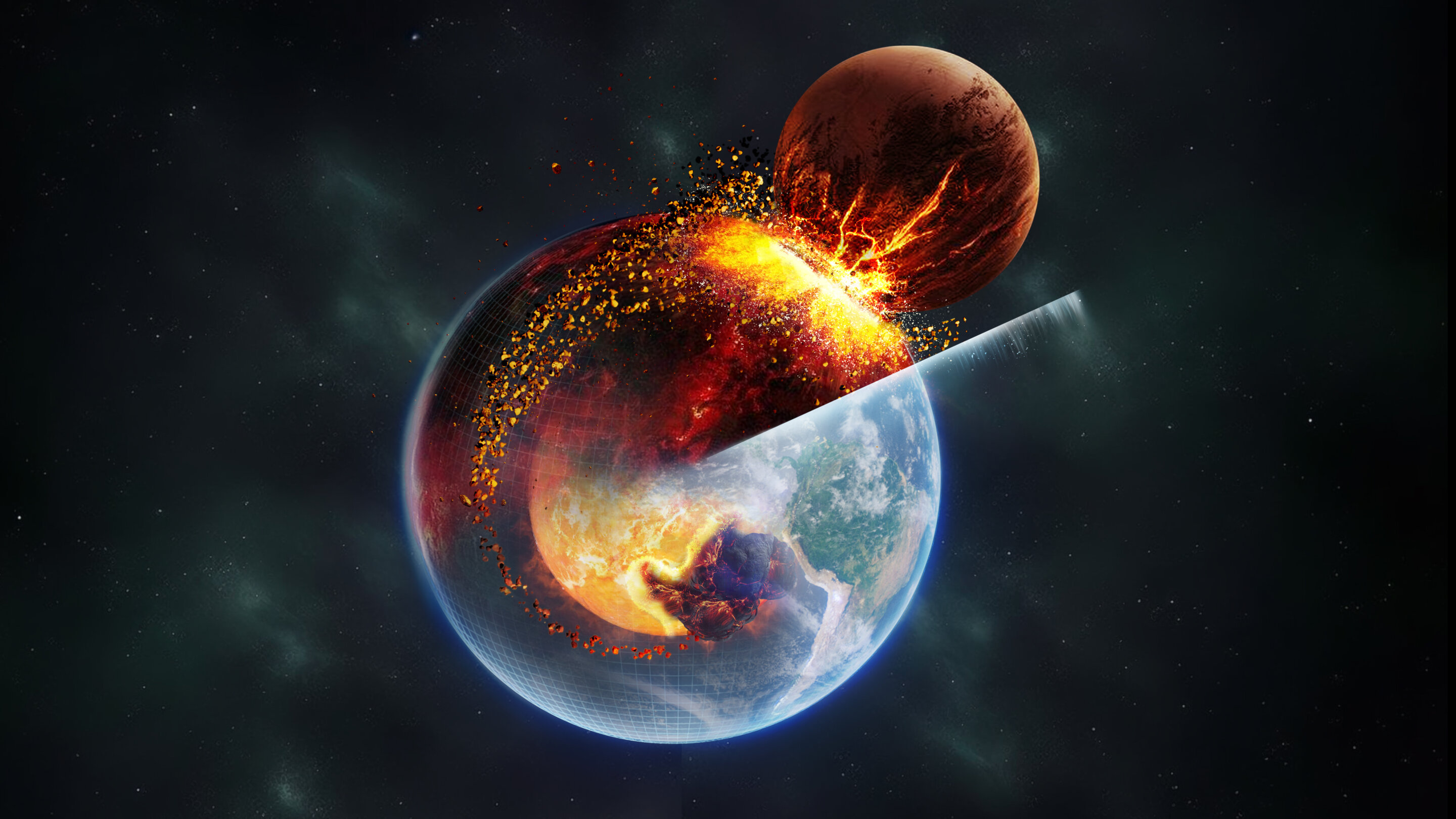 Featured image for Ancient Collision Unearthed: Traces of Moon-Forming Impact Found in Earth's Mantle