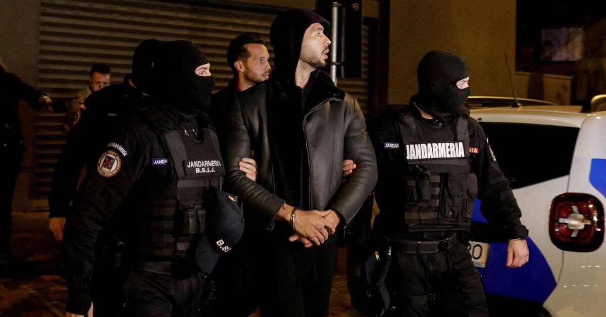 Andrew Tate's human trafficking charge altered by Romanian prosecutors.