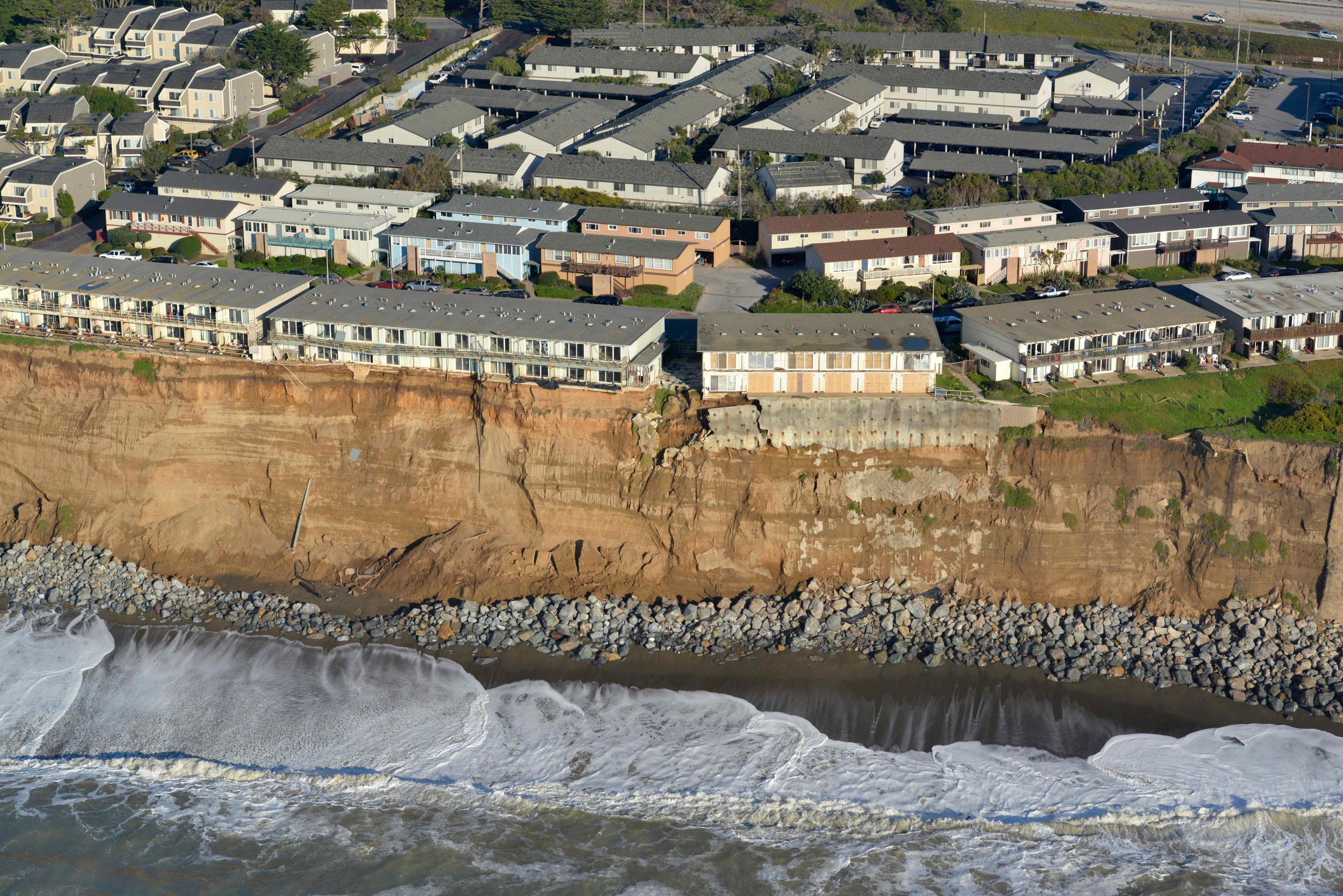California Landslide Buries Highway, Drone Footage Reveals.