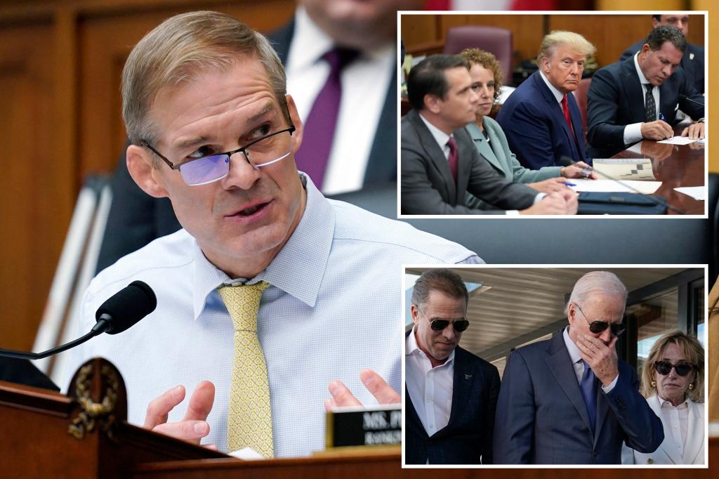 "Jim Jordan's Subpoena Spree Targets Bidens and Blames Bragg for NYC Crime"