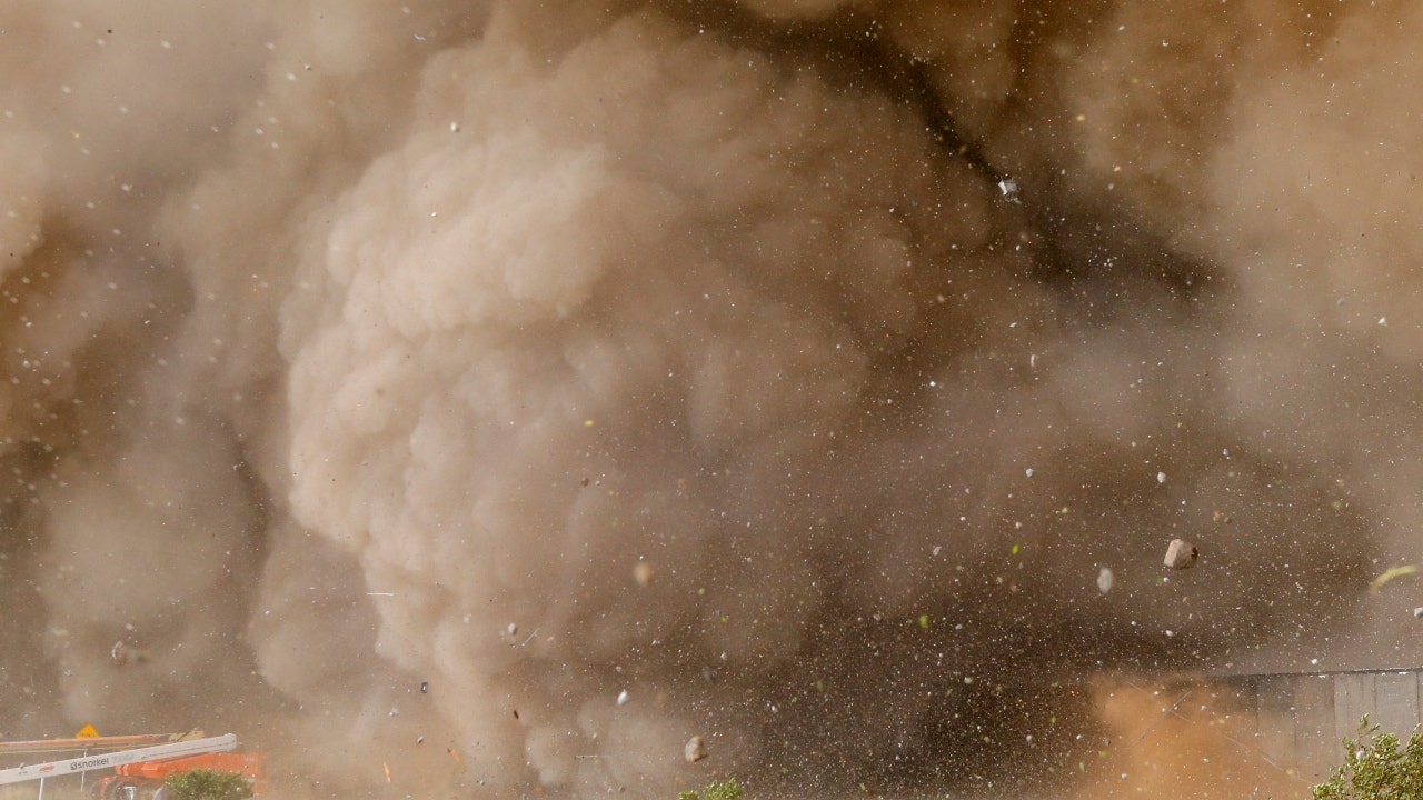 The aftermath of SpaceX's Starship launch and explosion.
