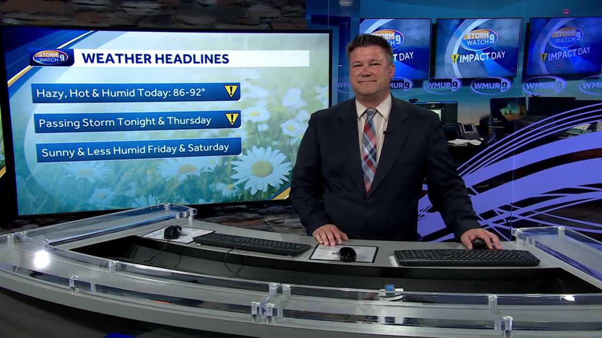 "Storms Likely Amid NH's Hazy, Hot, and Humid Weather"