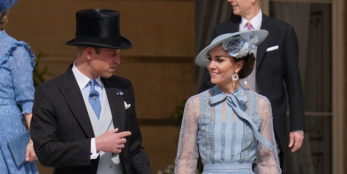 Featured image for Kate Middleton Stuns in Blue at Buckingham Palace Garden Party.
