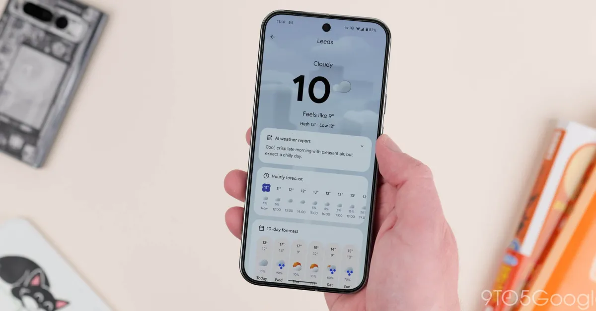 Featured image for Google expands AI Weather Reports to more Pixel phones with Gemini Nano update