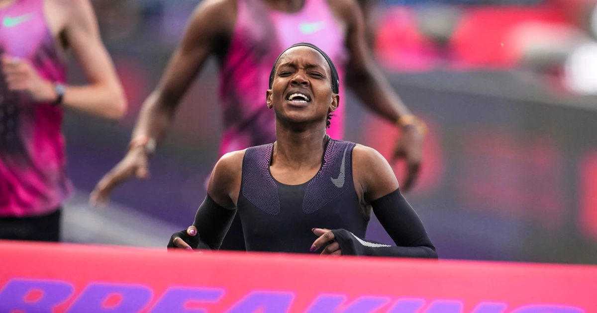 Featured image for Faith Kipyegon Misses Sub-4-Minute Mile Despite Fastest Run by a Woman