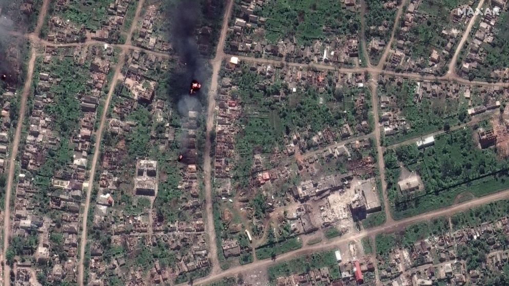 "Satellite images expose widespread destruction in Ukraine's Bakhmut"