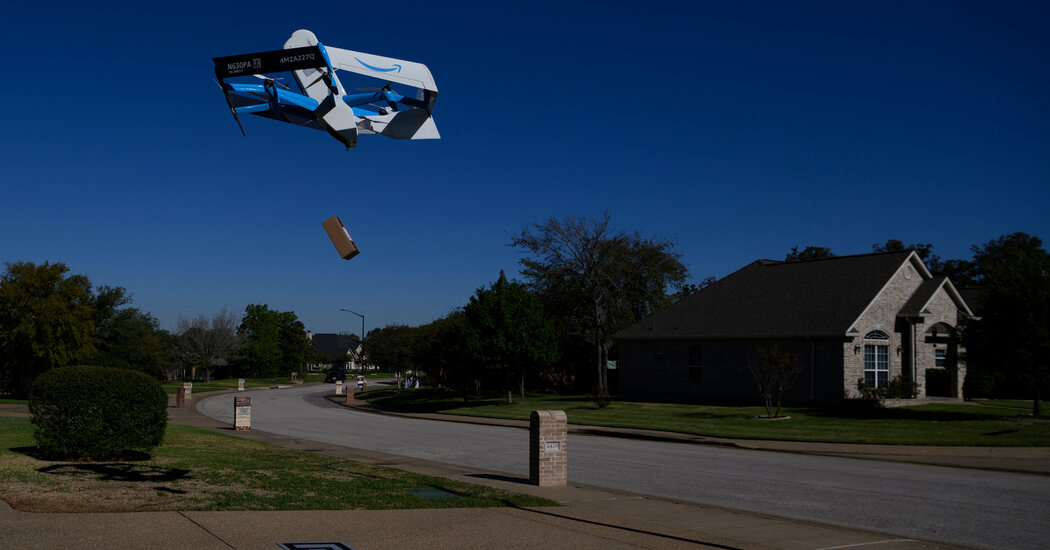"Amazon's Soup-Delivering Drones Take to the Skies!"