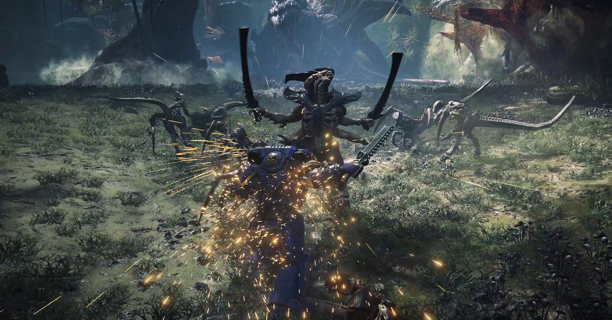 Featured image for "Warhammer 40,000: Space Marine 2 Delivers Visceral Combat and Stunning Visuals"