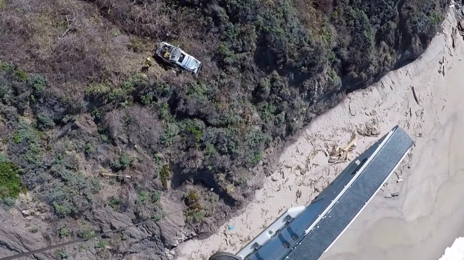 Featured image for Driver rescued after 2 days stranded at Big Sur cliffside