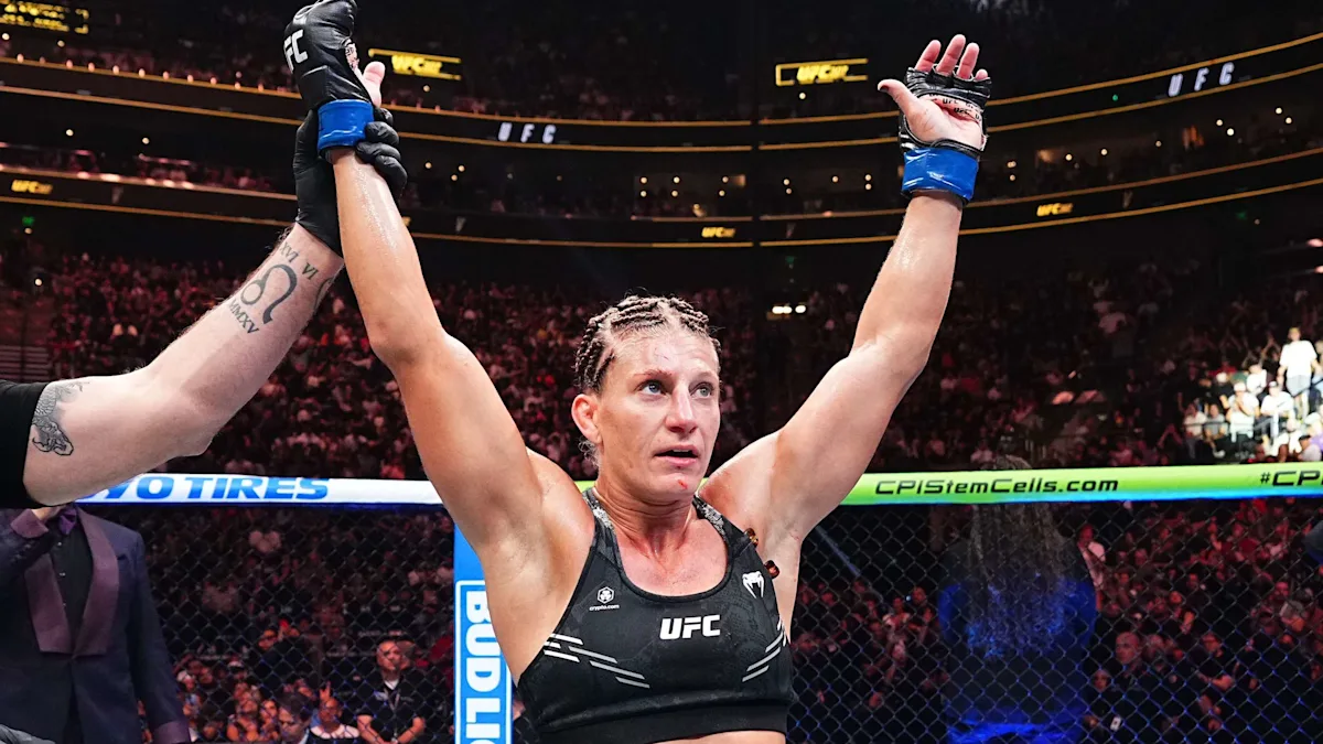 Featured image for Kayla Harrison wins UFC title, sets up Nunes showdown