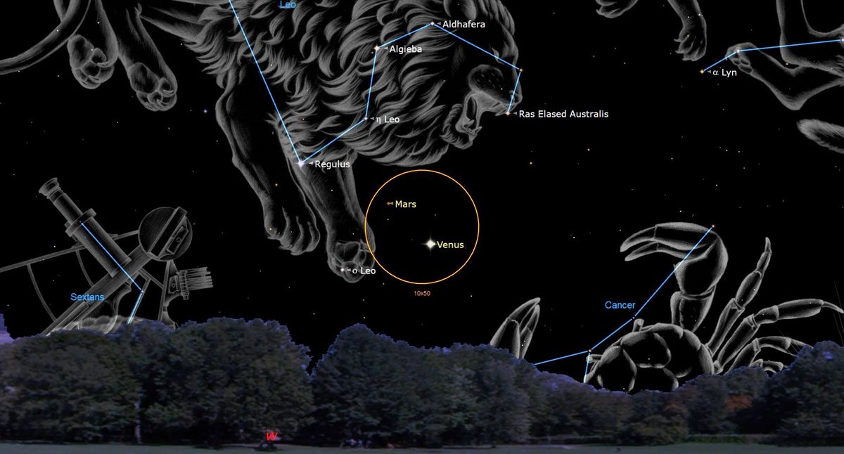 "Stargazers' Guide: Witness the Spectacular Summer Sky Show with Mars, Venus, and Neptune Tonight!"