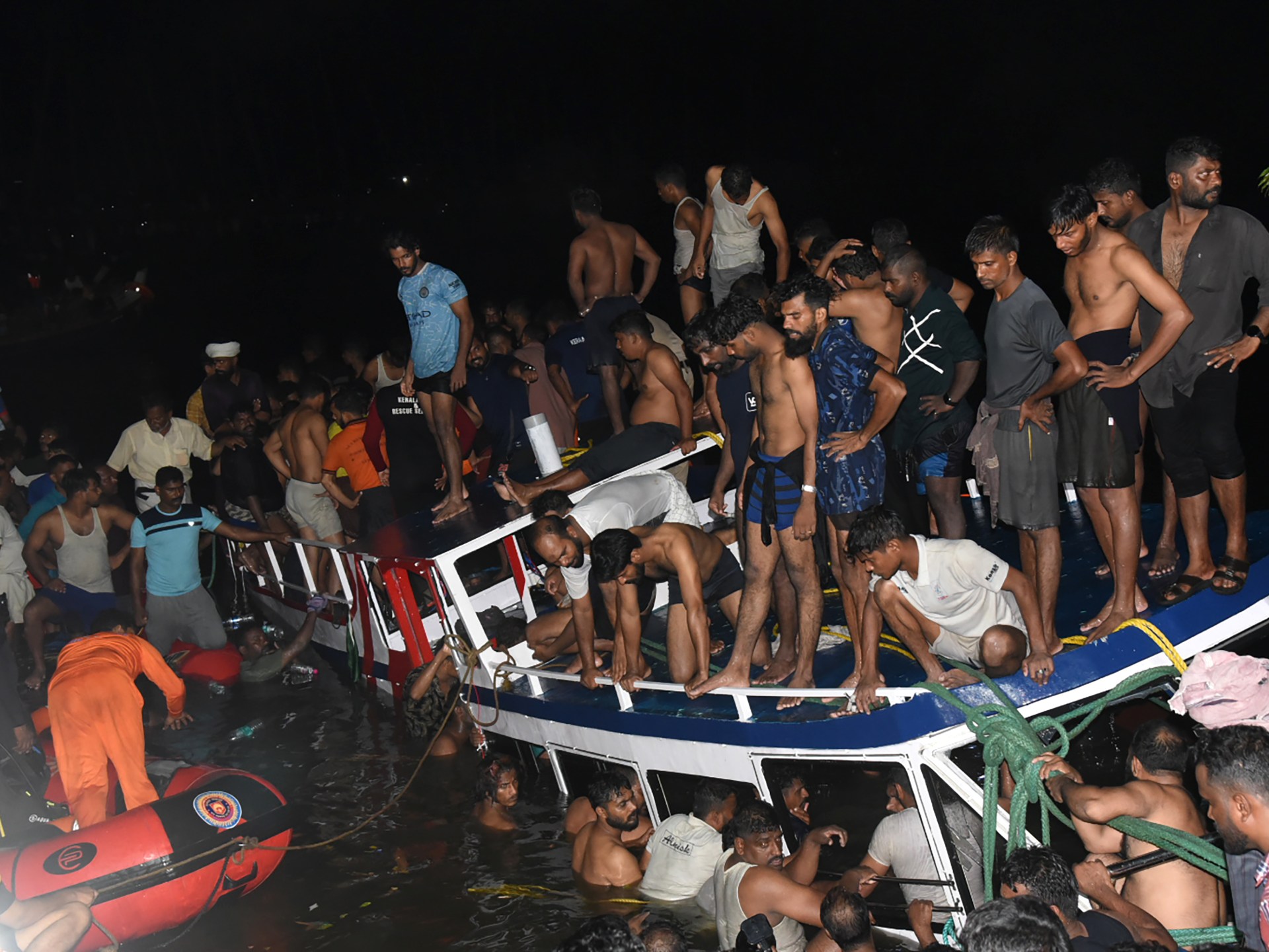 Tourist boat capsizes in Kerala, leaving 22 dead.