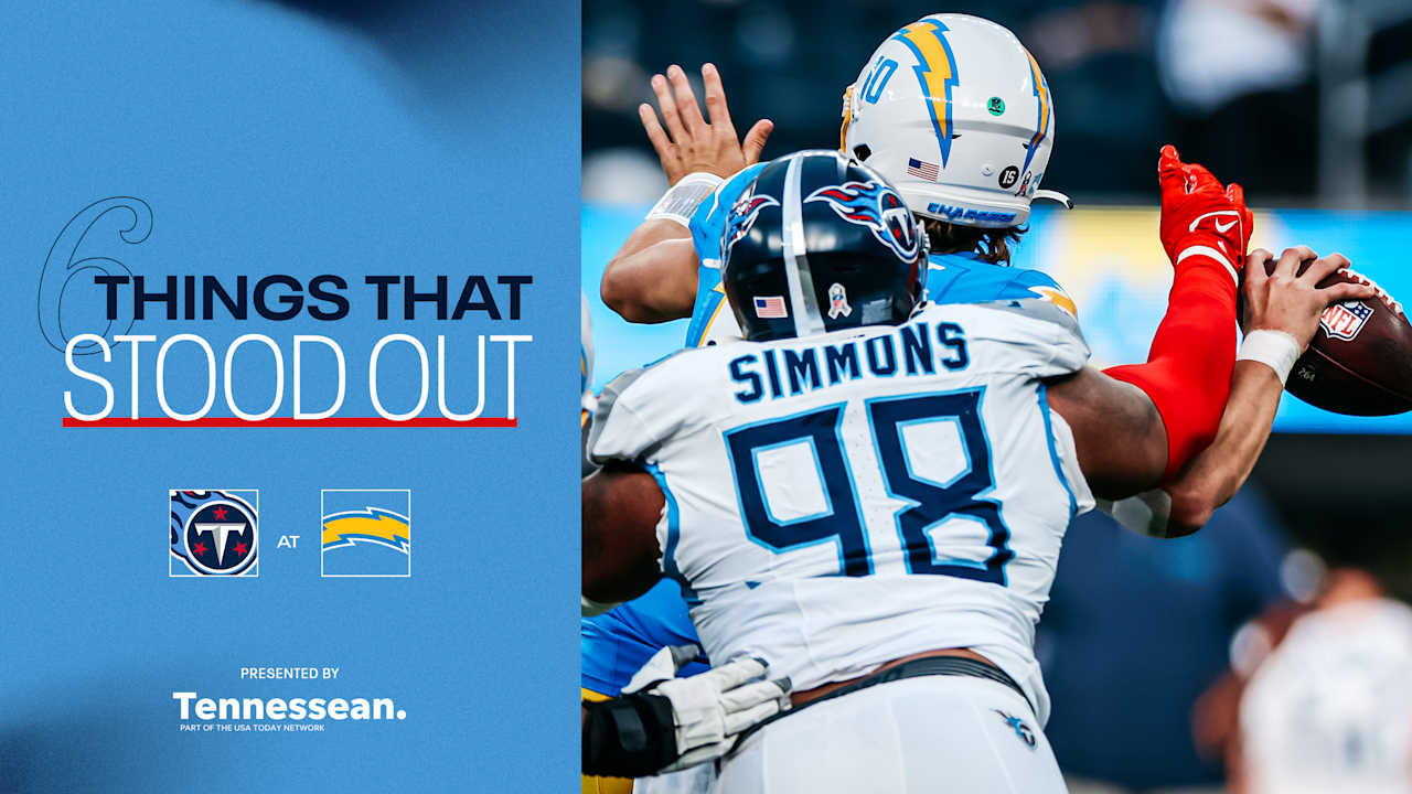 Featured image for Chargers Dominate Titans with Stellar Performance in Week 10