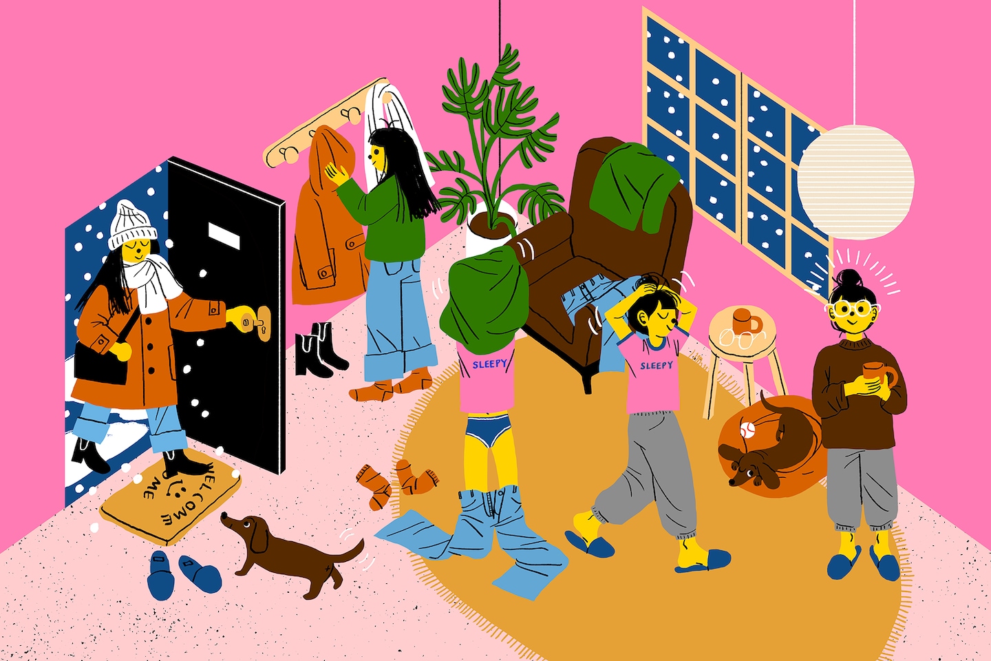 Featured image for "Debating the Etiquette of Wearing 'Outside Clothes' Indoors"