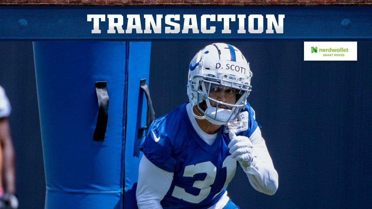 Colts' Rookie Safety Daniel Scott Placed on IR with Torn ACL.