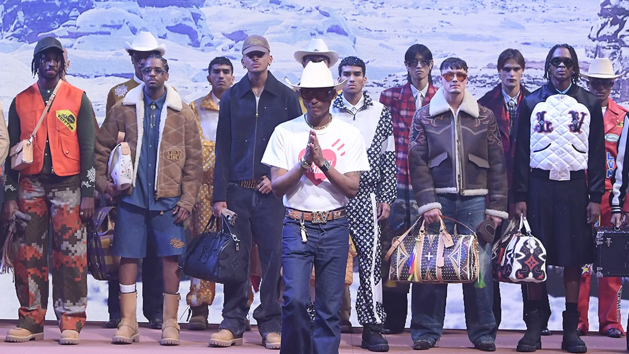 "Pharrell Williams' Western Cowboy-Themed Louis Vuitton Collection: A Trending Fashion Sensation"