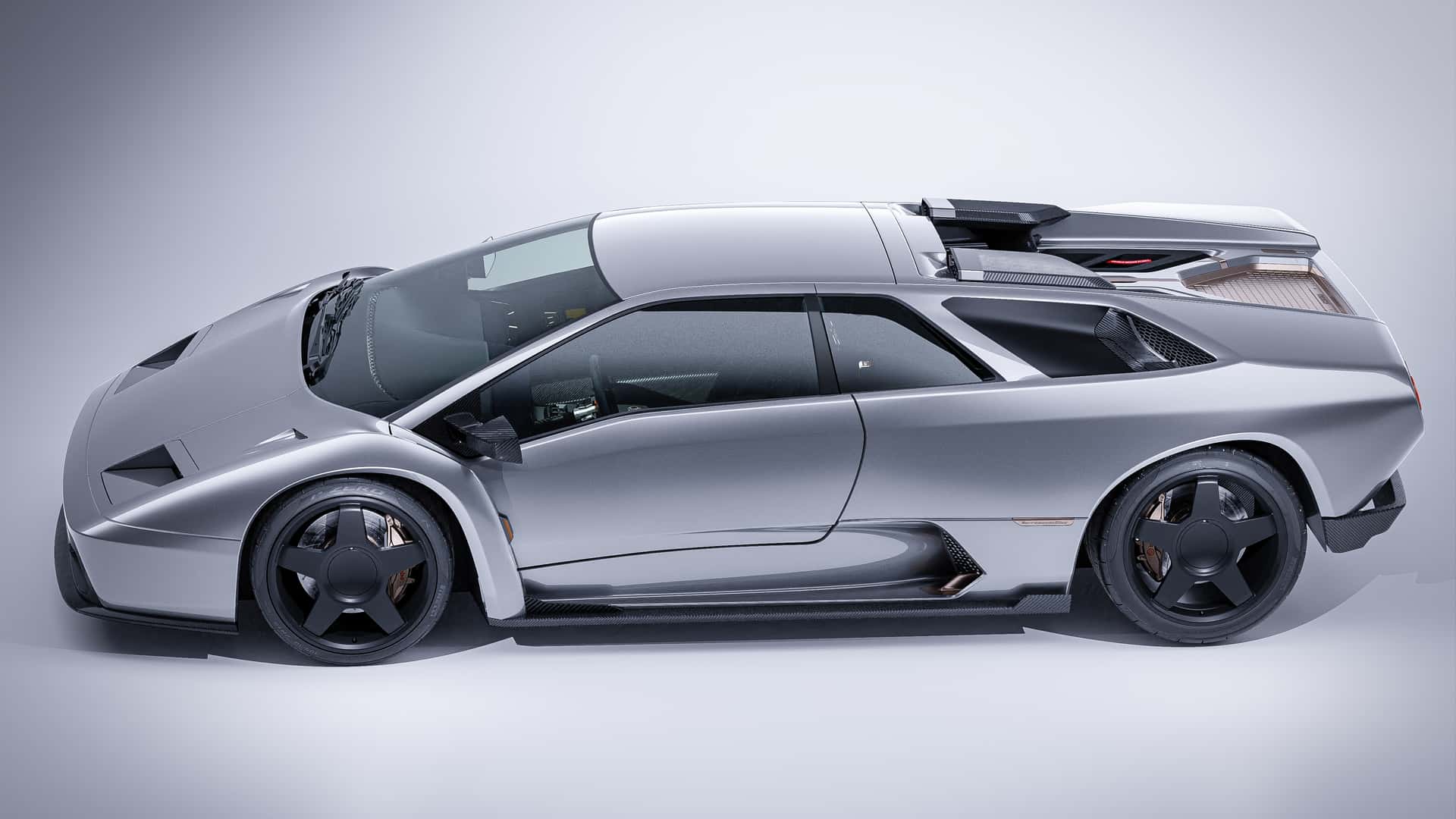 "Revamped Lamborghini Diablo: A Fusion of Minimalism and Modern Tech"
