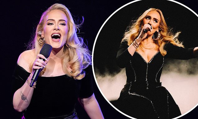 Featured image for Adele battles painful fungal skin infection from sweating.