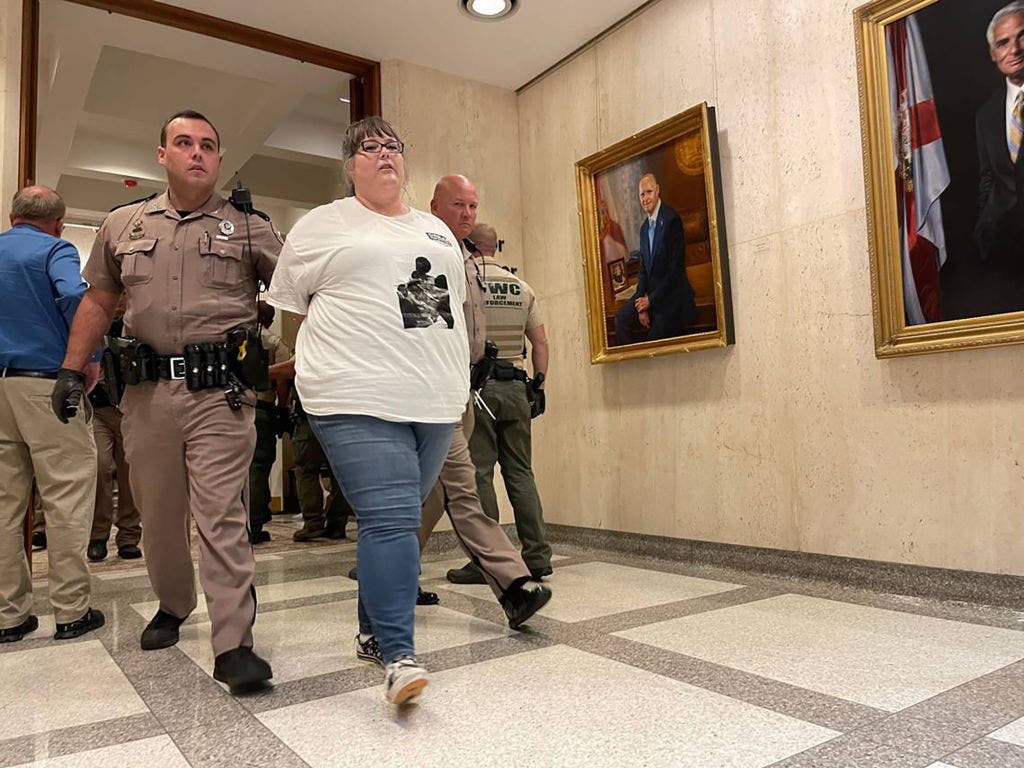 Protesters Arrested at DeSantis' Florida Capitol Office Over Education Bill