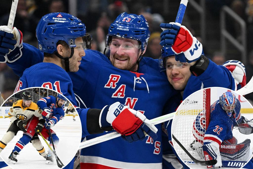 Featured image for "Artemi Panarin's Hat Trick Propels Rangers Past NHL-Leading Bruins"