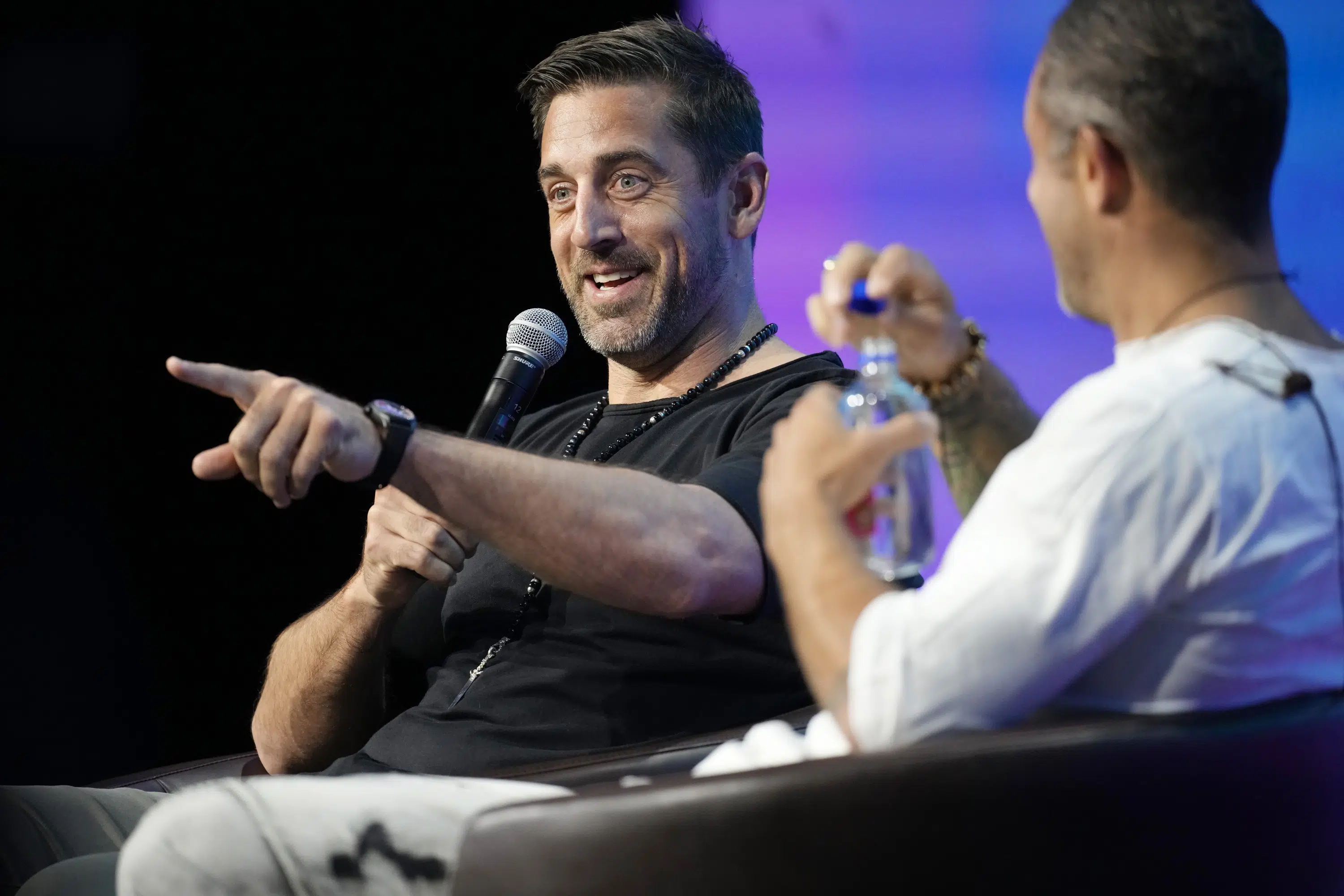 Aaron Rodgers discusses mental health and psychedelics.