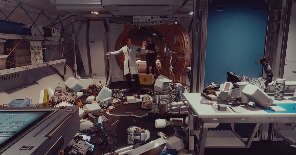 Featured image for "Starfield: From Item Hoarding to Magic Mud Puddles, Glitches, and Giant Space Worms"