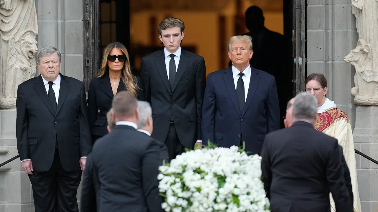 "Melania Trump's Emotional Tribute to Late Mother at Palm Beach Funeral"