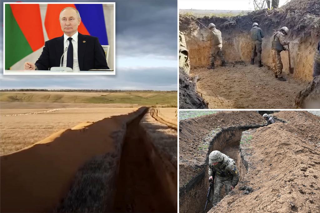 "Russia fortifies Crimea with 45-mile-long trench as attacks intensify"