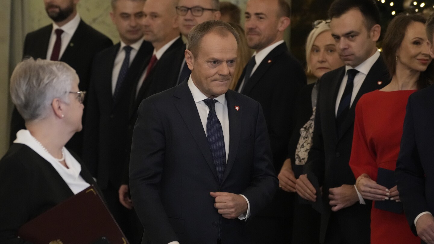"Poland's Conservative Rule Ends as Donald Tusk Assumes Prime Minister Position"