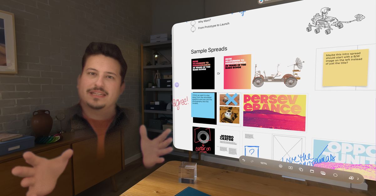 Featured image for "Apple Vision Pro Introduces Floating Spatial Personas for Seamless App Integration"