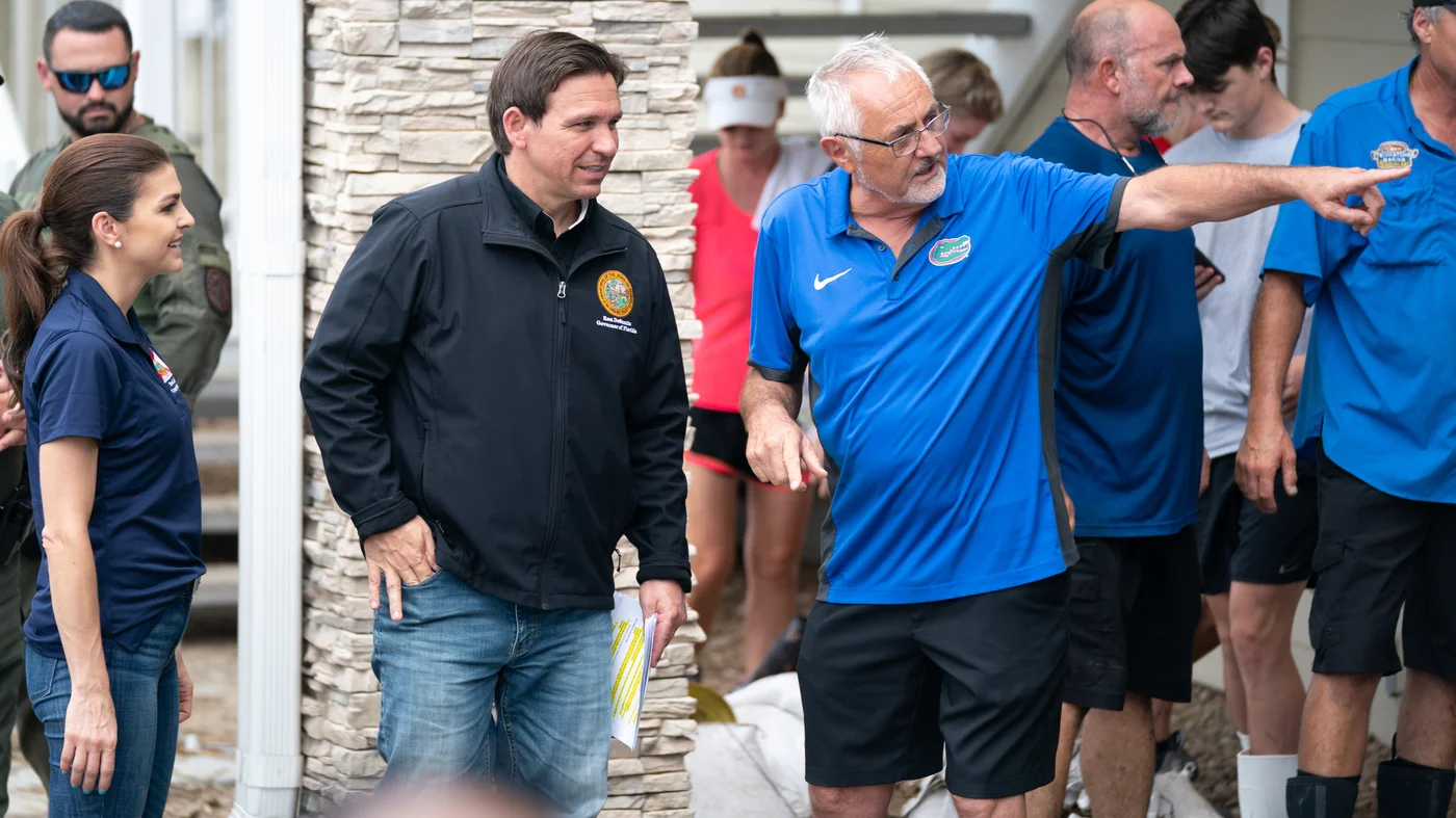 Florida Governor DeSantis's Absence Raises Questions Amid Biden's Visit to Hurricane-Impacted Communities