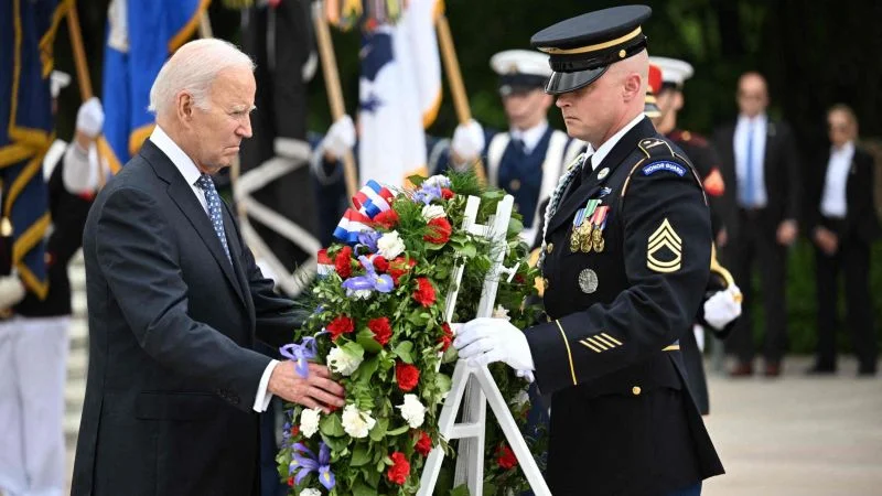 Biden Honors Fallen Soldiers and Military Families on Memorial Day