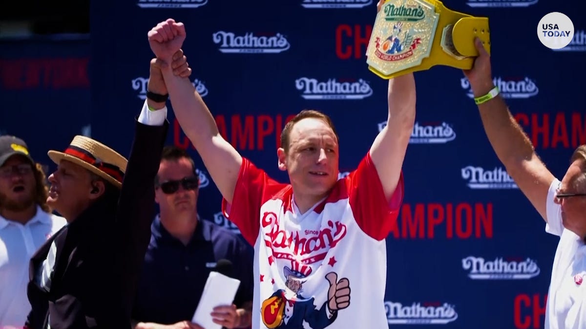 Featured image for "Joey Chestnut Aims for 16th Hot Dog Eating Title at Nathan's 2023 Contest"