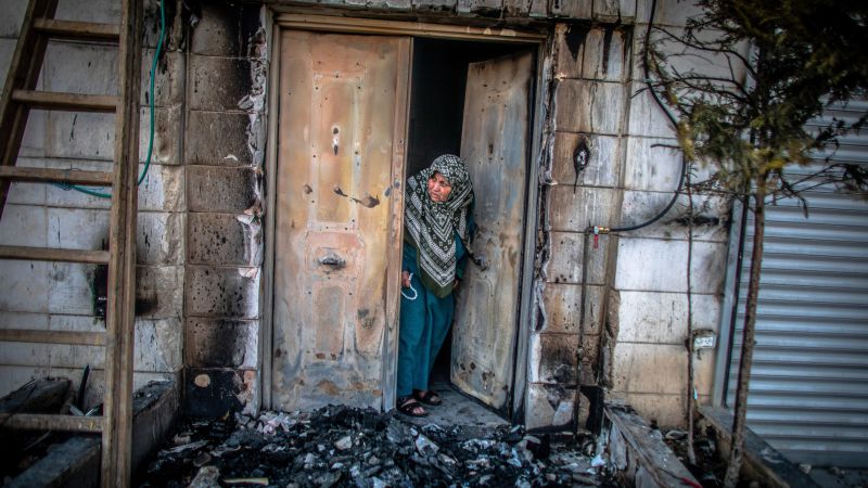 Israeli soldiers accused of inaction during settler attack on Palestinian town