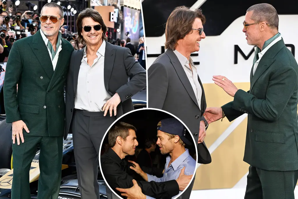 Brad Pitt and Tom Cruise Reunite at 'F1' Premiere After 24 Years