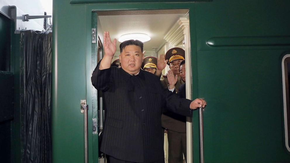 "Kim Jong Un's Train Arrives in Russia for Summit with Putin"