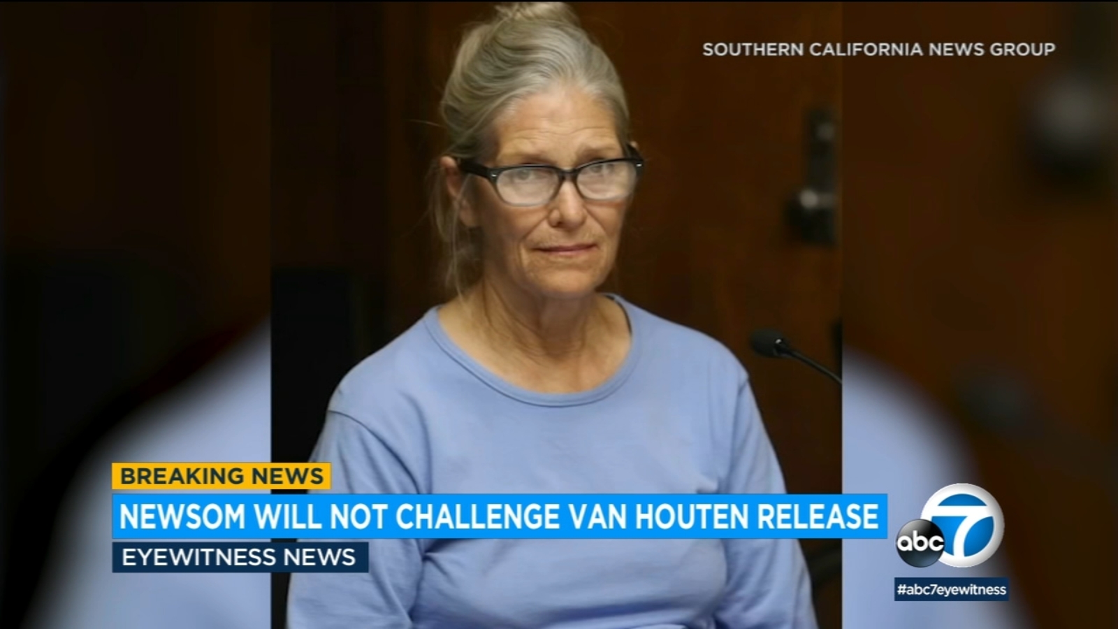California Governor Newsom Drops Appeal, Leslie Van Houten Set for Release