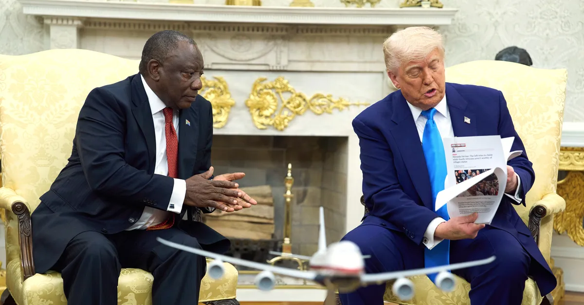 Featured image for South Africa’s President Jokes About Trump Oval Office Clash